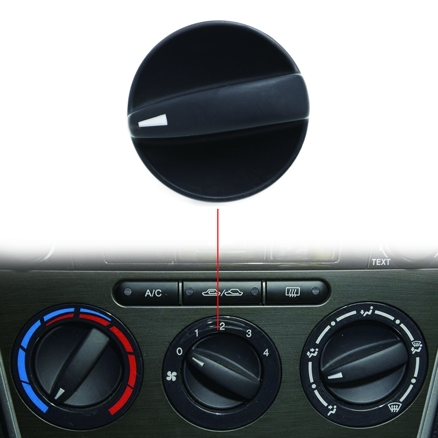 MAZDA 6 2006-2008 NEW OEM HEATER AND AC FAN SPEED CONTROL KNOB GV3A-61-195