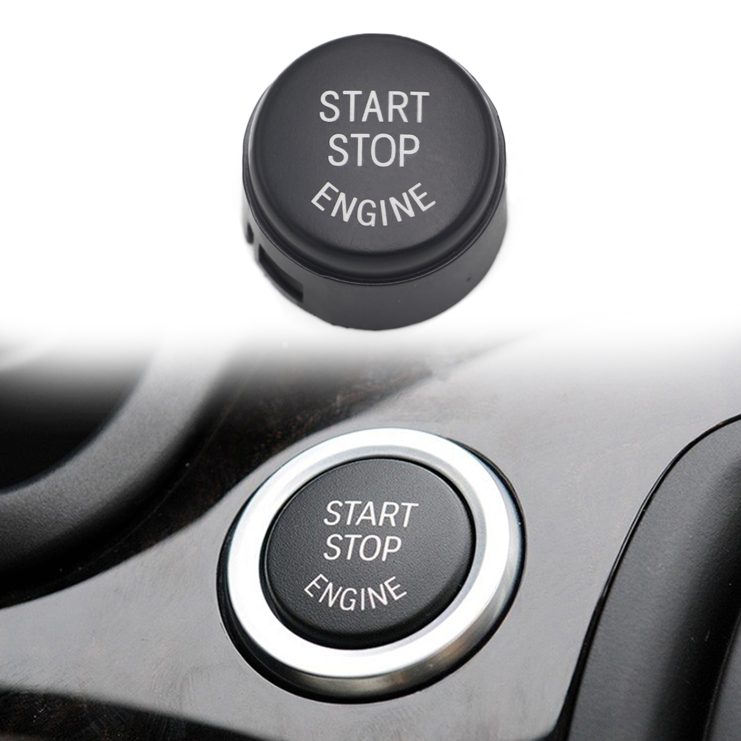 1x Start Stop Engine Button Switch Cover for 2009-2013 BMW 5 6 7 F01 F02 F10 F11