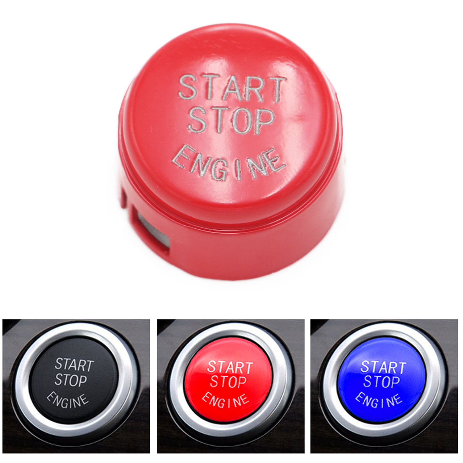 1x Start Stop Engine Button Switch Cover for 2009-2013 BMW 5 6 7 F01 F02 F10 F11
